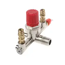 High Quality Double Outlet Pipe Alloy Air Compressor Switch Pressure Regulating Valve Mounting Parts Air Compressor Pipe