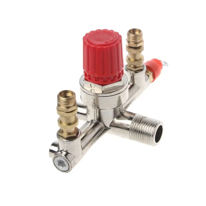 

High Quality Double Outlet Pipe Alloy Air Compressor Switch Pressure Regulating Valve Mounting Parts Air Compressor Pipe