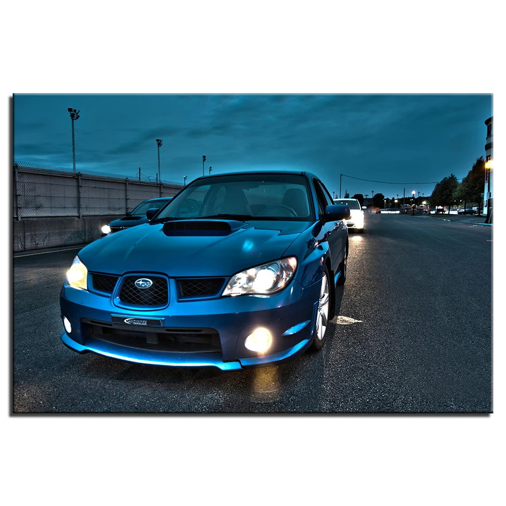 

Subaru Impreza Vehicle Poster Popular Art Modern Print Posters Canvas Painting Wall Pictures For Living Room Home Decor A66