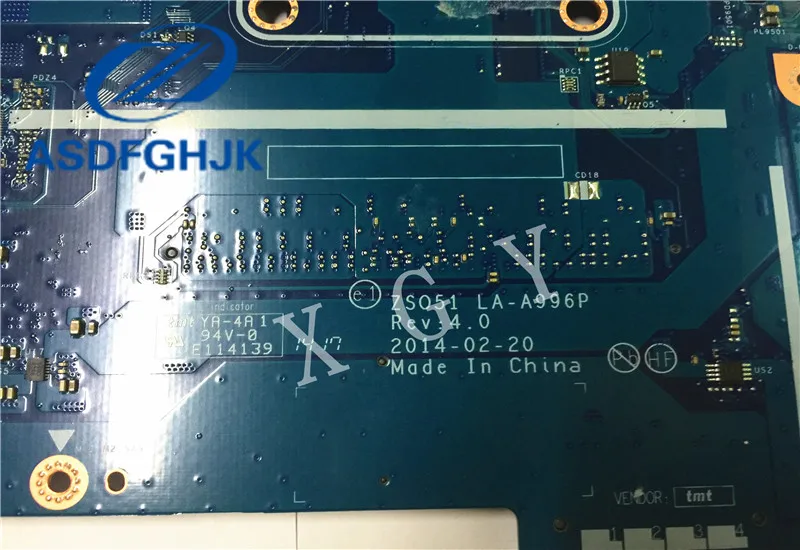 اللوحة المحمول 764262-501 ل hp 15-G اللوحة ZS051 LA-A996P ل A6-AM6310 CPU 100% اختبار موافق