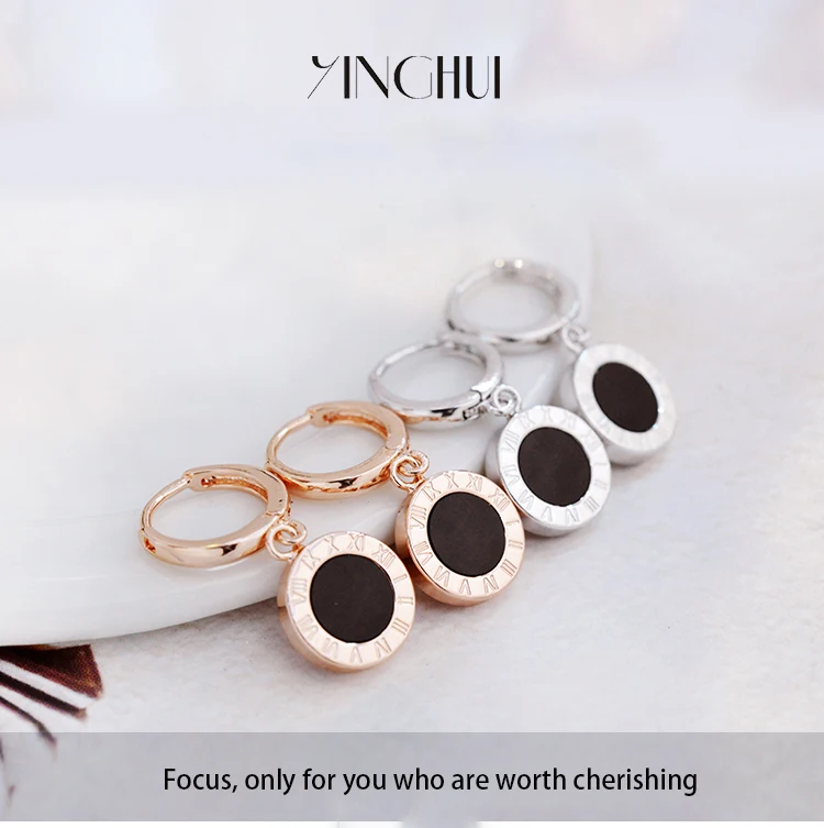 round pendant drop earrings 01