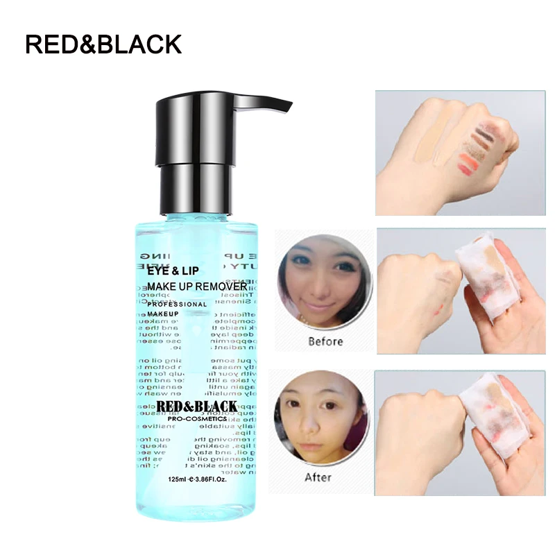 Red&Black cleansing liquid radiant remover 125ml Makeup Remover Deep Clean Eyes Lips Face Mild