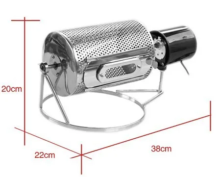 Небольшой аппарат для обжарки кофейных зерен машина Мини домашнего использования Электрический барабан типа
