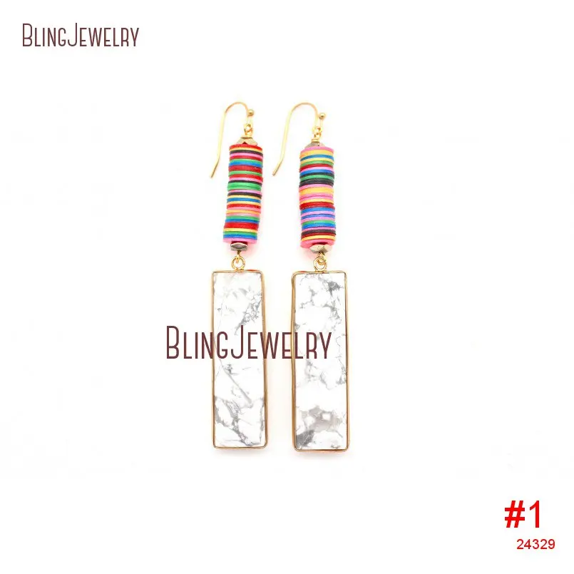 20190311-ER24328-tribal gypsy dangle earrings african vinyl disk beads and blue pink white turquoises howlite bar drop earrings e17041701_1