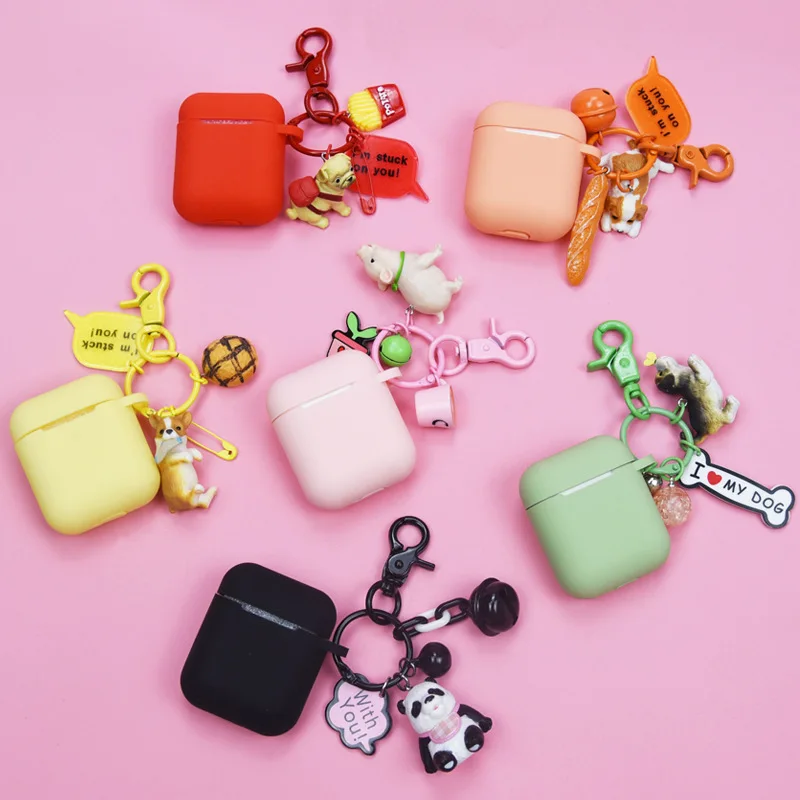

Newest for AirPods Case Cute Cartoon Protective Cover Wireless Earphone Case for Air Pods 2 Headphone Case with Strap Cover