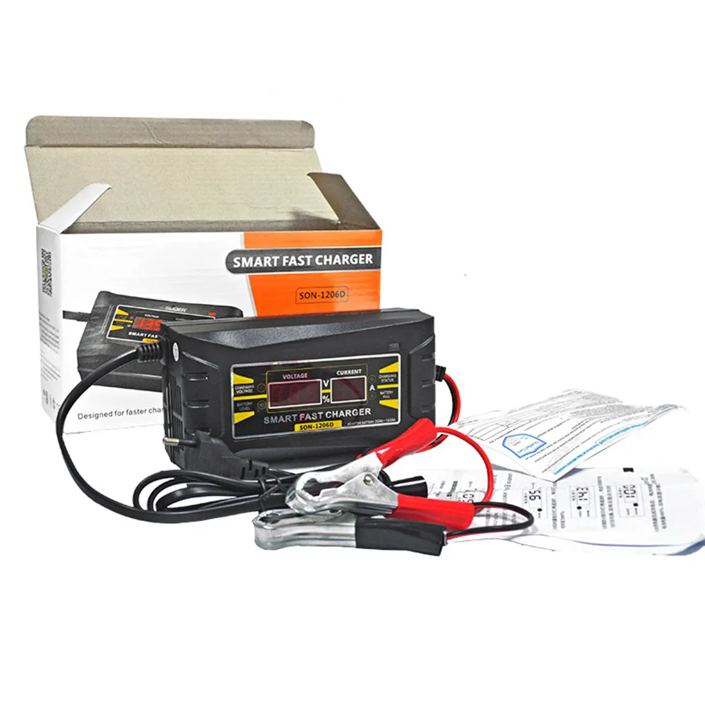 The Automatic Car Battery Charger 110V 240V to 12V 6A Smart Fast Power Charging Suitable for Car