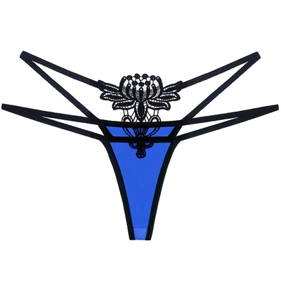 L'bellagiovanna, сексуальные женские трусики-стринги, женское нижнее белье, ажурные стринги для девушек, bragas Calcinha, XXS-XL, 2210 - Цвет: blue  2210