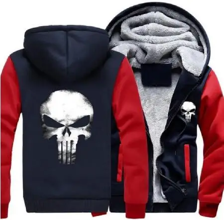 المعاقب الجمجمة تأثيري معطف سستة هوديي الشتاء الصوف للجنسين رشاقته جديد بلوزات المعاقب الجمجمة تأثيري معطف سستة هوديي الشتاء الصوف للجنسين رشاقته جديد بلوزات