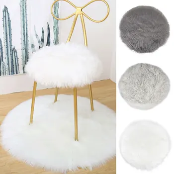 

30/40CM Soft small Artificial Sheepskin Rug Chair Cover Bedroom Xmas Mat Artificial Wool Warm Hairy Carpet Seat Fur Area Rugs