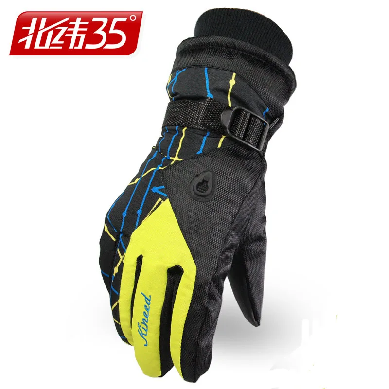 Warm Windproof Waterproof Ski Gloves Men Women Skiing