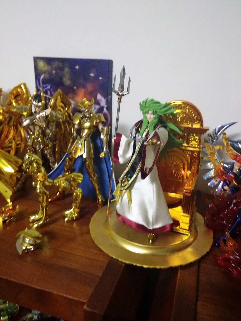 Металлическая трезубец и копье для Bandai Saint Seiya Посейдон весы образец на модели