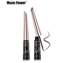 Макияж марки Music Flower подводка для глаз, Водостойкая Подводка для глаз классный матовый черный быстросохнущие водный маркер, 4,8 мл 12 шт./лот