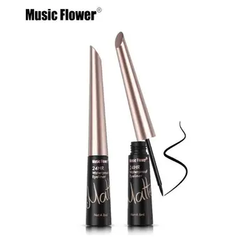 

makeup brand Music Flower Eyeliner Waterproof Eyeliner Cool matte black quick-drying water pen 4.8ml 12pcs/lot