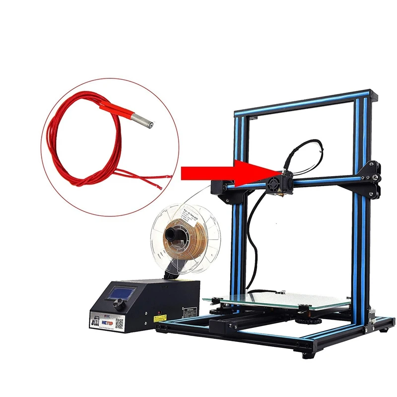 Нагреватель картриджа 12 в 40 Вт для 3D-принтера Mendel Heater Tube Creality Ender 3/3Pro Cr-10 Cr-10S S4 S5(упаковка из 3 шт