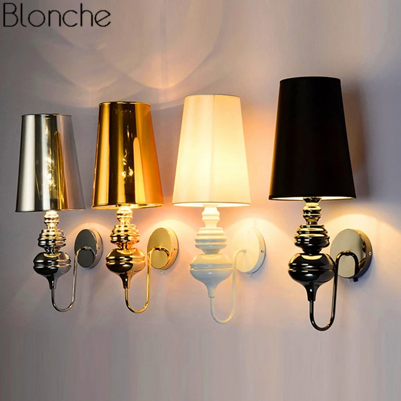 Us 29 99 19 Off Modern Guard Wall Lamp Industrial Led Wall Light Silver Gold Black White Sconce For Bedroom Bathroom Lighting Fixtures Decor E27 In