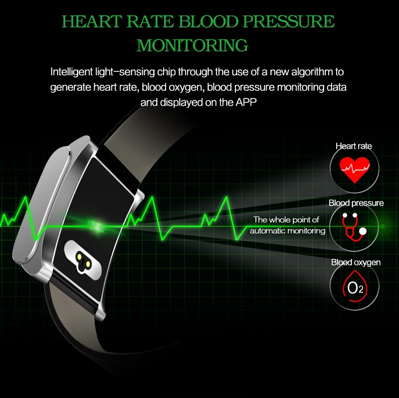Pulseira de Pressão Rastreador à Prova Inteligente Arterial Pulseira Monitor Taxa Relógio Medição Pressão Sono Dwaterproof Água Longa Espera 3 Inteligente pulseira de pressão arterial pulseira monitor