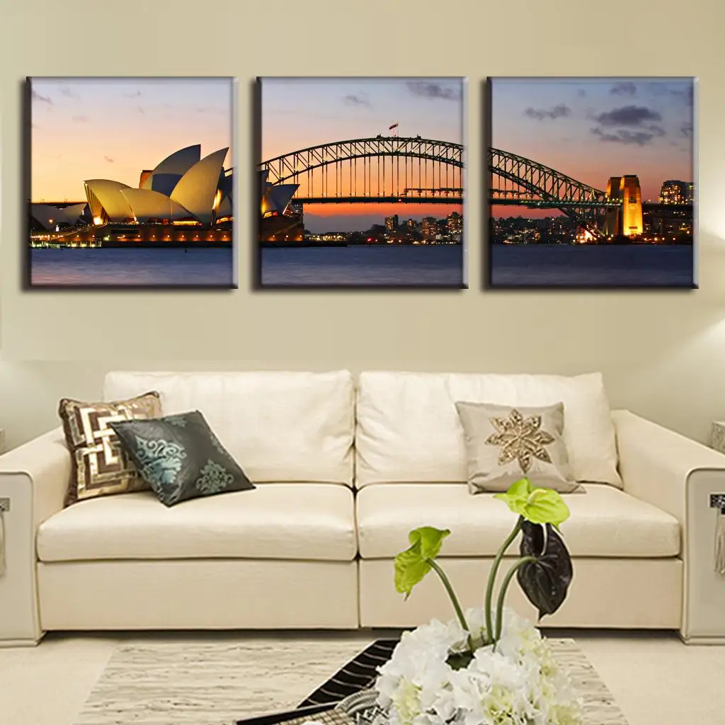 Buy 3 Pcs/Set Modern Wall Paintings The Sydney Opera