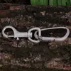 New Iced Out Carabiner Keychain For Men Gold Silver Color Hip Hop Charm Jewelry Solid Copper With AAA CZ Keychain Gifts ► Photo 3/6