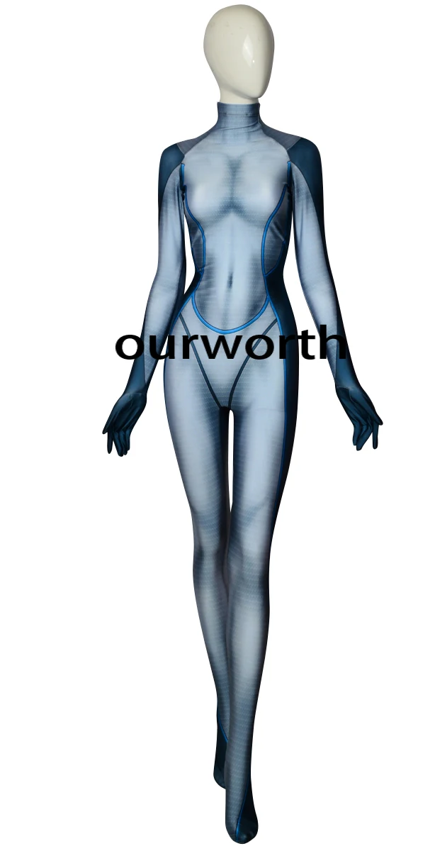 

Custom made Nova Costume Lycra Spandex print Nova Cosplay Costume the woman/female Superhero Cotume Custom Made