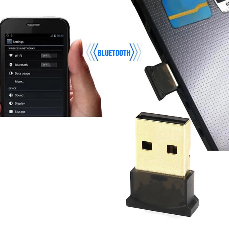 

Mini USB Bluetooth Adapter V4.0 CSR Dual Mode Wireless Bluetooth Dongles Music Sound Receiver For Windows 10 8 7 Vista XP 32/64