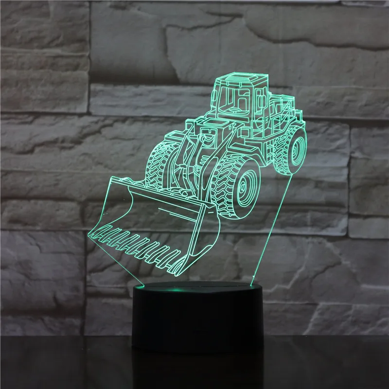 3D лампа в виде корзины Scrapper иллюзия RGB Ночной светильник светодиодный ная