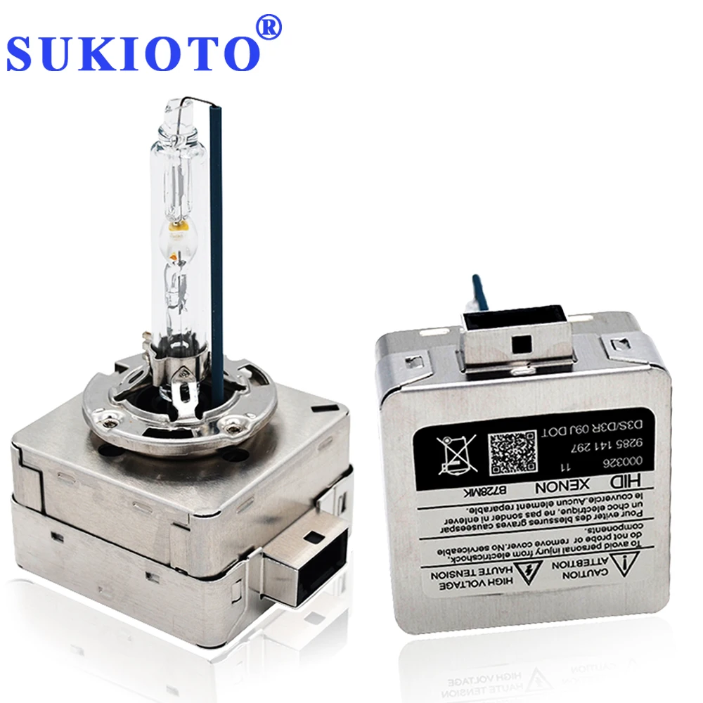 Ксеноновые лампы SUKIOTO OEM D1S D3S для автомобиля 6000K 4300K 5000K 55 Вт 35 все металлические