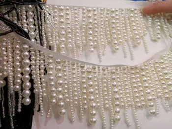 

beaded Fringe Ribbon Trim Fringe Tassel Lace Trim sat-62711 for Clothing Decoration