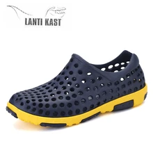 Водонепроницаемая обувь; сезон лето; Мужская обувь с перфорацией; сандалии; пляжная дышащая удобная обувь для плавания; обувь для рыбалки; пляжная обувь; шлепанцы Zapatillas