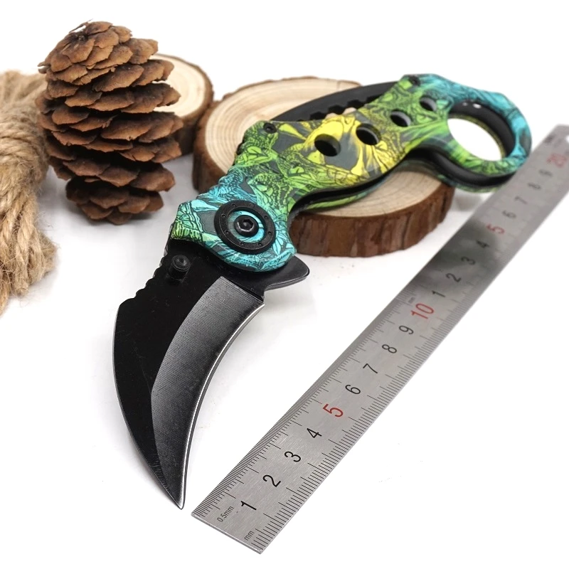 Karambit knife Tactical survival multi-function folding outdoor Hiking Camping Claw Knives high hardness self-defense Tool | Инструменты