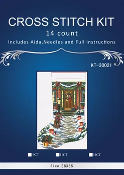 

Top Quality Beautiful Lovely Counted Cross Stitch Kit Similar Dim cross stitch Similar DMC similar dim christmas sock 300