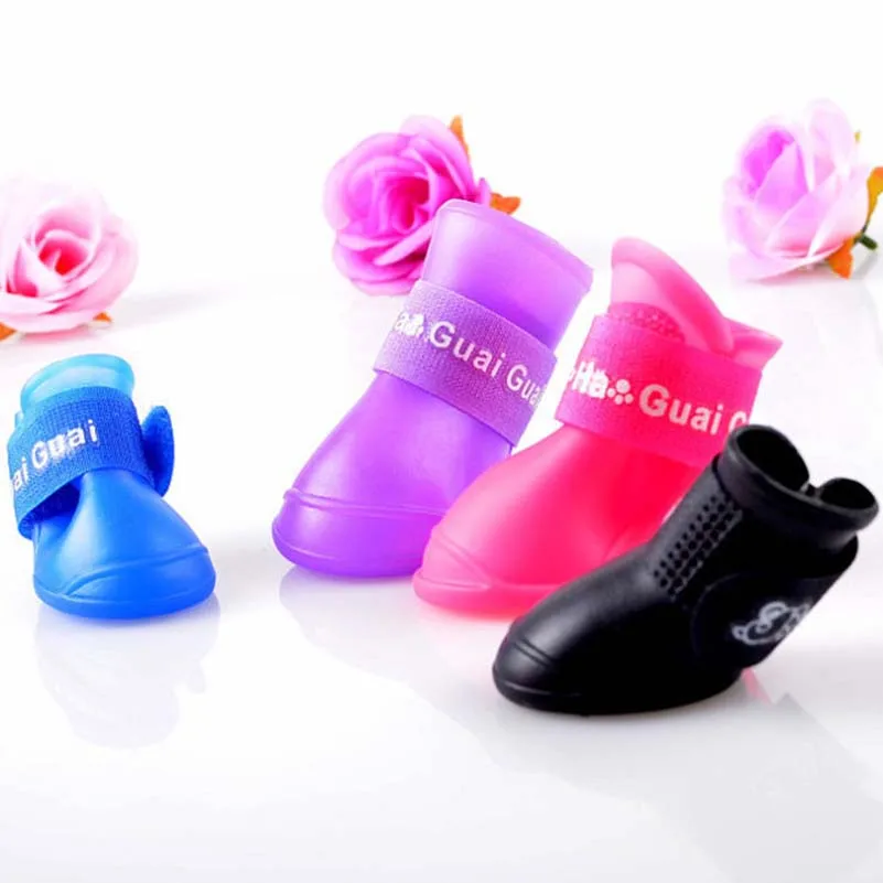 

Pet Dog Products Slicone Anti-Skid Water Proof Fashion Cute Dog Shoes