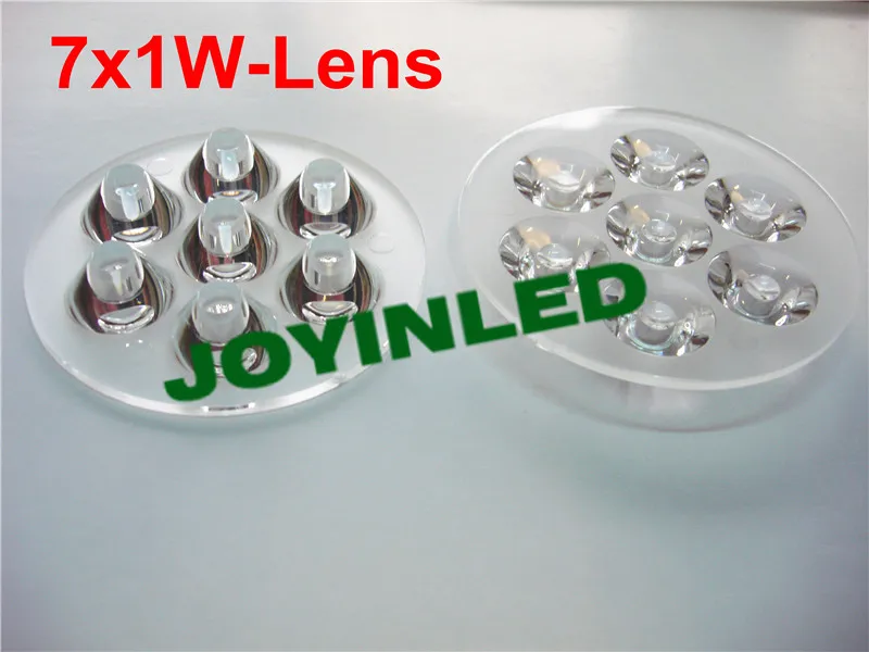 120 шт./ctn led(D) 69*(H) 11 мм 30 45 60 90 120 градусов PMMA Ayrclic 7 Вт соединенный двойной оптический объектив