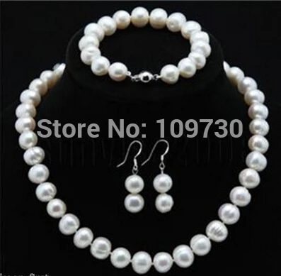 

Jewelry 00914 White 8-9mm Akoya Cultured Pearl Necklace Bracelet Earring Set (A0423) -Top quality free shipping