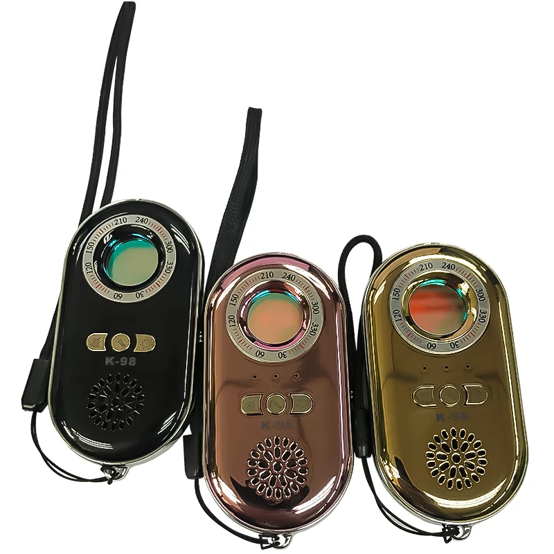 Detector de Espião de Segurança de Privacidade Finder + Anti-roubo Dispositivo de Alarme para Viagens Pessoal Dispositivo Scanner Anti Escondido Bug Seguro K98 rf 7 Detector de câmera antiespionagem