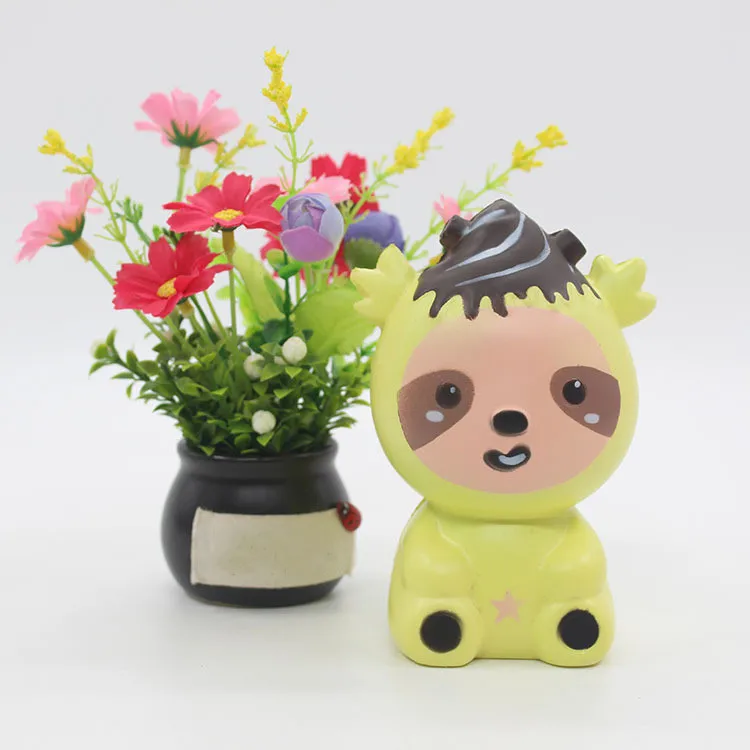 Animal Vent Novelty Anti-stress Slow Rising Squishy Series Pig For Cartoon Cattle Toy Dog Antistress Squishi Jokes Toys For Kids - Цвет: ZNNL054-4