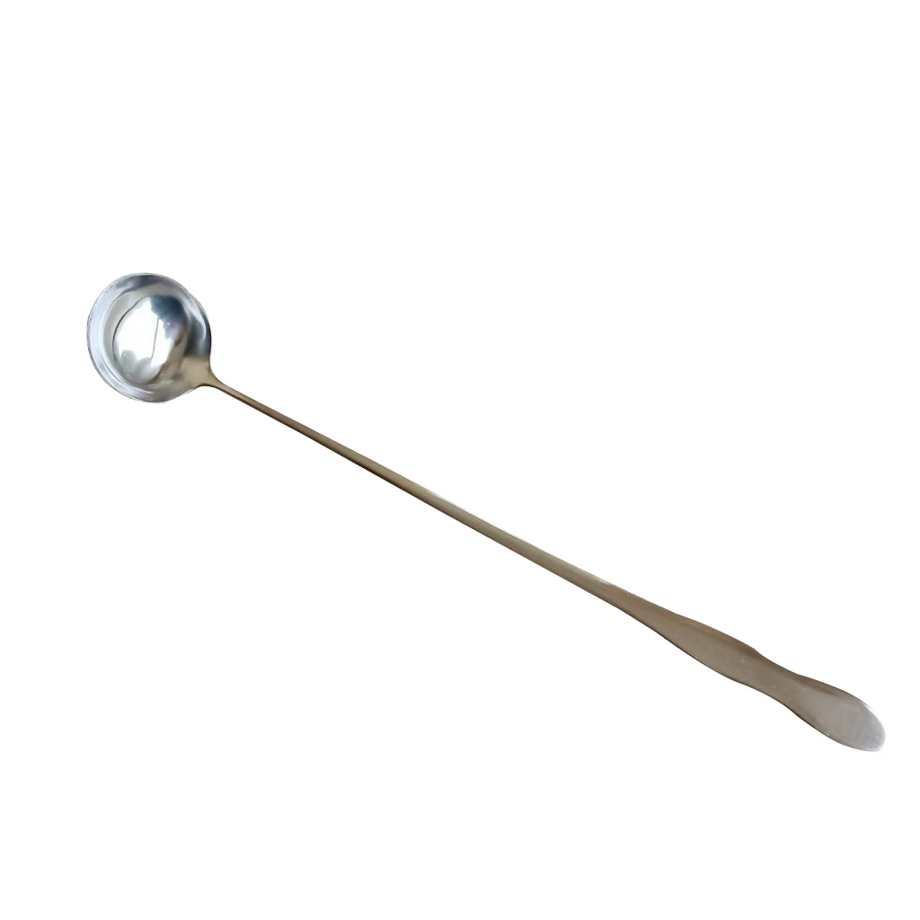 Stainless Steel 250mm Long Handle Spoon Candle Wax Mixing Stirring Spoon Soap Base Candle Making Tools Deep Wells
