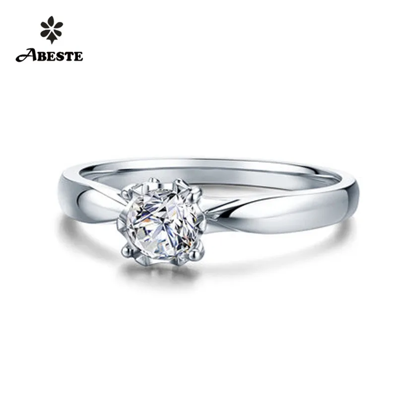 

ANI 18K Solid White/Yellow/Rose Gold (AU750) Women Engagement Ring 0.2 CT Certified Round Diamond Anelli Donna Proposal Ring