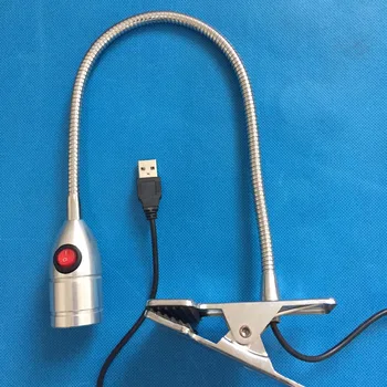 

Portable USB Lighting Desktop LED Clip Light Adjustable Hose Illuminator Student Desk Lamp Equipment and equipment lighting