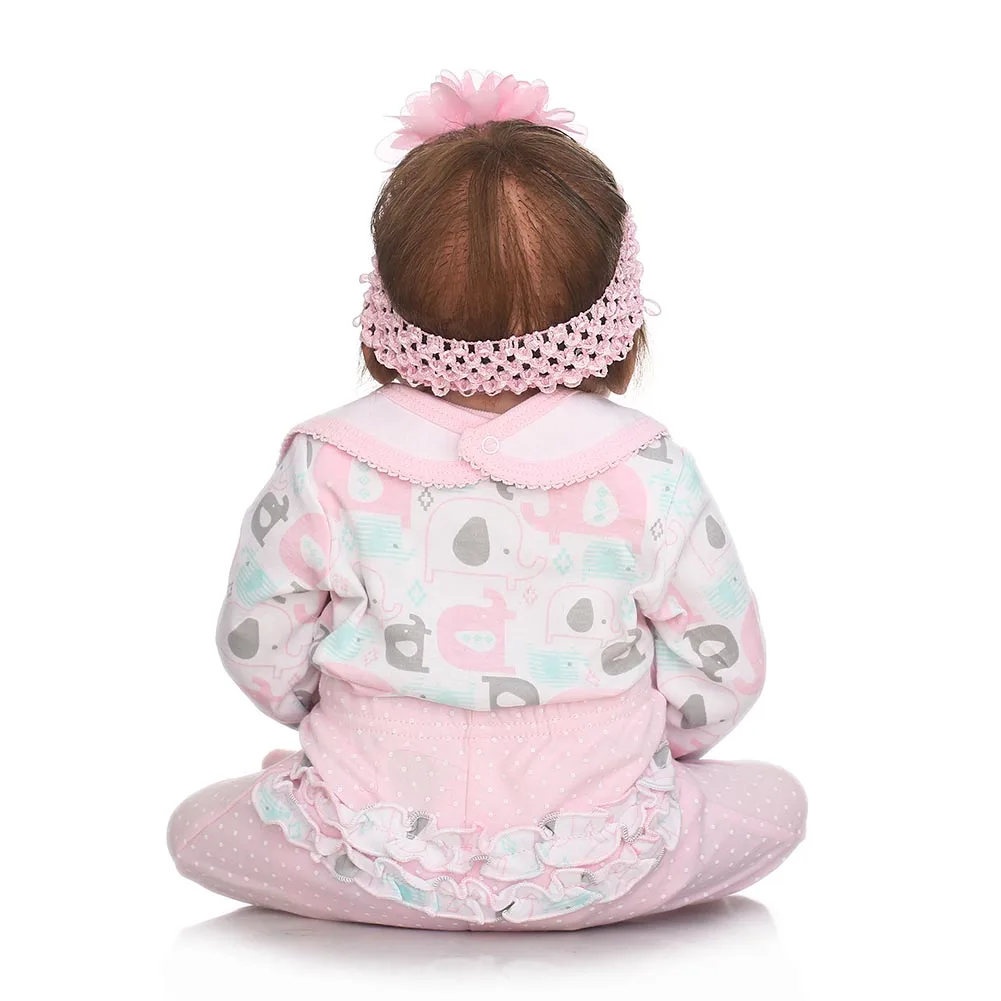 

NPK 22 Inch Lifelike Reborn Newborn Doll Set Silicone Baby Dolls Kit for Kids Playmat Toy Gift M09