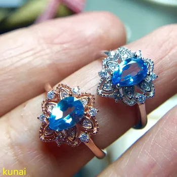 

KJJEAXCMY fine jewelry 925 silver inlaid with natural topaz ring is optional.