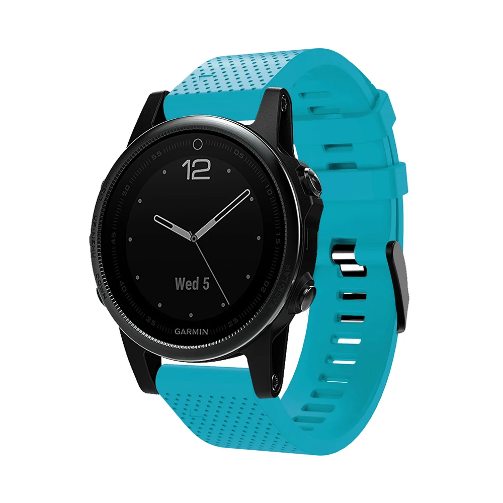 Ремешок силиконовый для наручных часов Garmin Fenix 5X 5 5S Plus 3 HR Forerunner