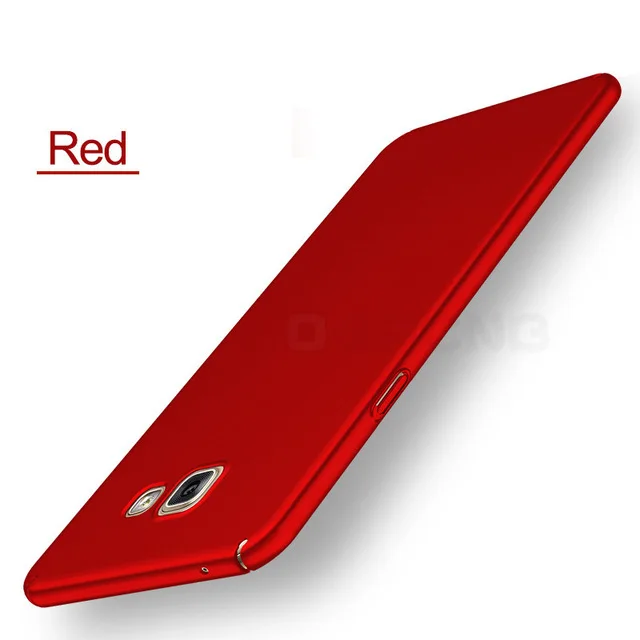 Жесткий ПК чехол для samsung Galaxy C5 C7 C9 Pro C8 S7 S8 S9 S10 Note 8, 9, 10, бронированый чехол для Galaxy J3 J5 J7 чехол - Цвет: red