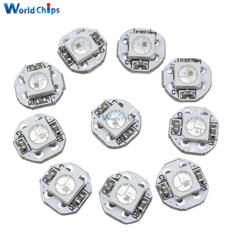 10 шт. DC 5 в 3 мм x 10 мм WS2812B SMD RGB светодиодный мини печатная плата 5050 Чип встроенный IC-WS2812 наивысшего качества