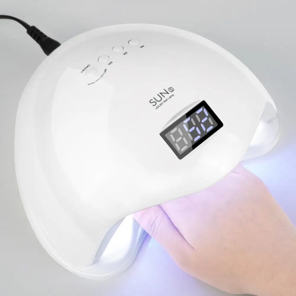 

48W UV 24 LED Lamp Nail Dryer Auto Sensor LCD Display Machine Gel Polish Curing 10s/30s/60s/99s Timer Nail Art Tools EU/US Plug