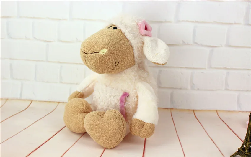 Amy Jolly Sheep candy, цветок овцы, плюшевая игрушка, высокое качество, 35 см, 50 см, подарок на день рождения, подарок на день детей, 1 шт - Цвет: pink flower sheep