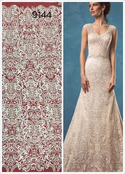 

Newest Fashion African Tulle Lace Fabrics Z-han8109 Embroidery African French Lace High Quality For party Dress