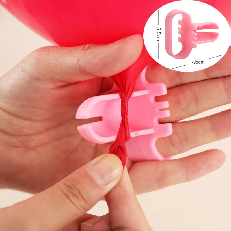 1 Набор, прозрачная пластиковая свадебная АРКА и держатель для шарика, подставка для воздушных шаров, колонна для взрослых и детей, декор для дня рождения или вечеринки - Цвет: 1pc knot tool