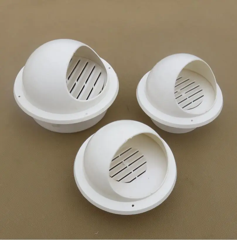 Pvc With Fence Ventilating Cap Outer Wall Exhaust Vent Exhaust Breathable  Windproof Bird Cover Range Hood Exhaust Hood - Vents - AliExpress