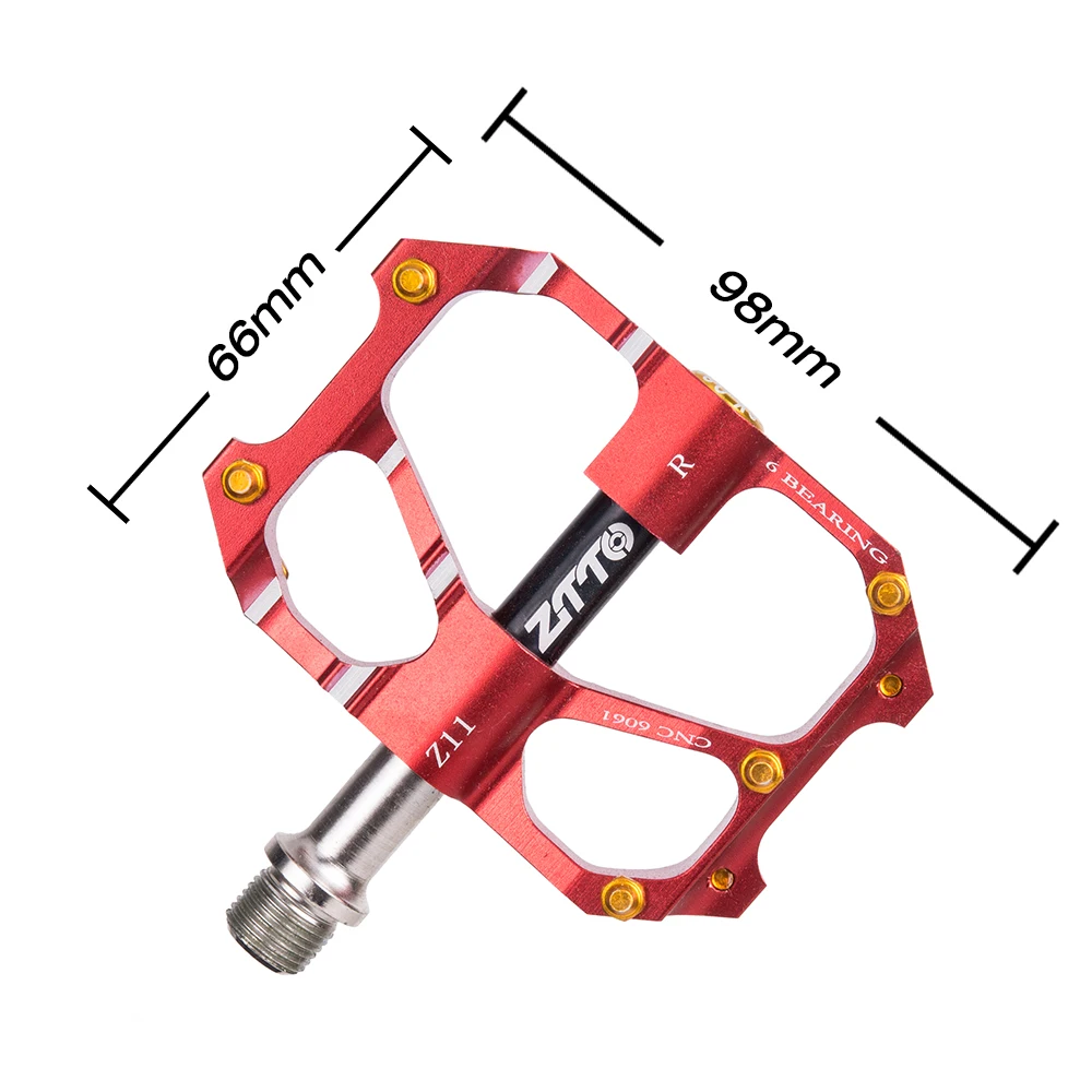 Ztto MTB Racefiets ультралегкий фиет Pedaal Bergweg CNC Fiets Deel Fietsen Al-legering Полые 6 лаферов противоскользящие педалены