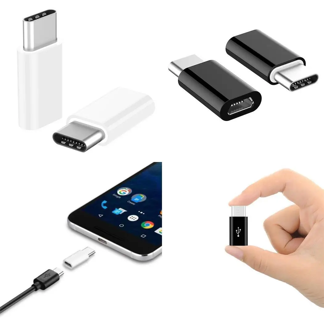 5 шт./компл. type-c Usb c адаптер Micro type C usb-c зарядный преобразователь данных для Samsung Galaxy S8 s9 note 8 a5 USB-C Micro USB